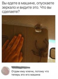 чё за модель, у которой вместо козырька зеркало? бабмобиль, штоле?