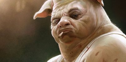 В Индии две разъяренные свиньи прямо посреди улицы напали на женщину