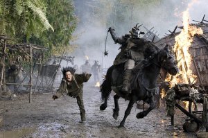 1.Ой, к нам в америку приплывали как то эти викинги, так у нас недопонимание вышло ...прям беда
2. Только путем взаимного уважения, вежливости и компромисса мы разрешили этот конфликт.
3. Я с Главой викингов после дружеского примирения...