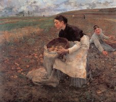АААААААААААААААААААААААА картошка... Не говорите мне о ней. Я ее очень люблю есть, но, как только вспомню, сколько гектаров картофельного поля убрала за свои студенческие годы  - становится дурно. И в школе гоняли на картошку в сентябре. Я на Урале жила.