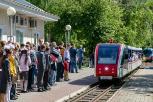 Правда не Урал. Красноярская детская ЖД. 81 год. 1300метров. Одна станция, одна платформа, поворотный круг.