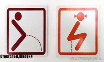 Лучшие знаки на дверях туалетных комнат