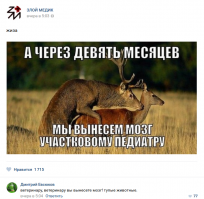 1. Ну если к педиатру явятся эти, то мозг у него точно взорвётся
2. Срок беременности оленя - 7,5 месяцев