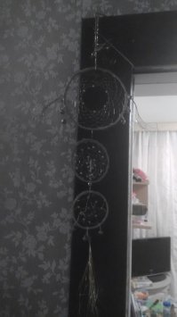 Абсолютно верно! 
Плетение ловца снов должно быть петельками по кругу с отверстием в центре. В случае, когда ловец состоит в из нескольких колец, допускается изменение плетения в некоторых из них. 
В своё время эта тема меня очень увлекла, поэтому я заморочилась на всех нюансах.