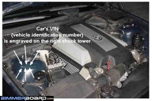 VIN на стакане справа