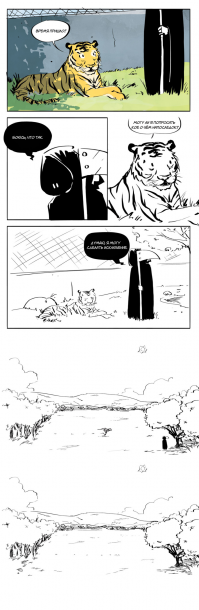 Напомнило вот эту серию картинок ((