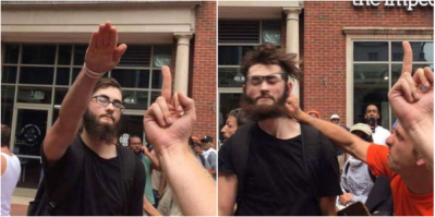 Мне показалось или у этого засранца борода слетела?)