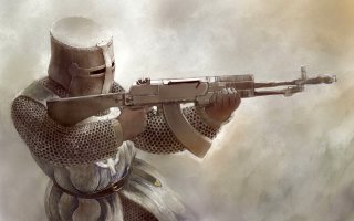 Вес доспехов в студию. Причина, доспехи из современных материалов значительно легче своих средневековых собратьев. А что касается рукопашной в таких доспехах, средний человек врядли выдержит три подряд, а надо понимать, что в бою одновременно, такого товарища, атакуют как минимум три-четыре человека за раз (знатный тип) и очень много раз. Что касается самого боя, то на всех гравюрах человек в доспехах обычно на коне, а если изображена рукопашная, то это всегда поединок с таким же товарищем (один на один).