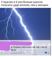 Это потому что у мужиков громоотвод не заземлён (до земли не достаёт)