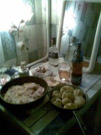 ...ну вот как-то так...рекомендую из собственного опыта...НО ?!...перед употреблением водочки , обязательно выпейте кружечку пива и тогда на утро ни какого похмелья...проверено десятилетиями....