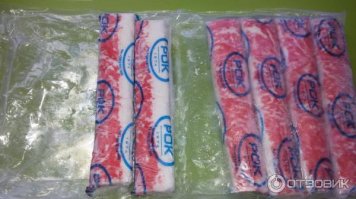 Вот нормальные крабовые палки из сурими. 200 руб/кг, а то, что продается в пятерке и магниде, дерьмо редкосное. РОК обычно продаются на рынках в рыбных отделах.