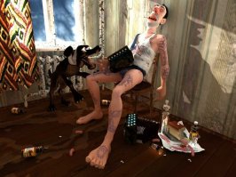 Русская мафия в лютую стужу греется "Трояром"