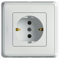 Не правильно розетка прикручена.