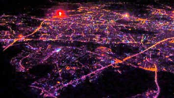 С самолета. С МКС, думаю, хуже.