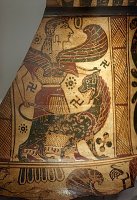 Да и если уж на то пошло
Свастика на гербе Временного Правительства России в 1917 г

или 
Левовращающая свастика в древнем Египте.