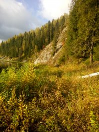 Канада, Сибирь, Урал да осень везде красива главное поймать момент. Фото со сплава на котором был неделю назад. Качество не очень снимал на телефон.