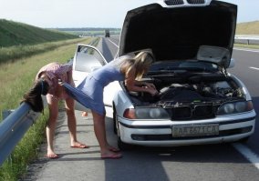 Вот что случается, когда за руль садится истинная автоледи