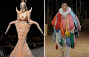 Да это модельеры представляют свои работы.Фото с журнала "высокой" моды.Вот по такой фотке можно сказать ,что в эвропе все вот в таких нарядах ходят