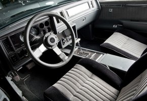 1987 Buick GNX
 Все выпущенные авто GNX были чёрного цвета. И ещё: Regal, Grand National, T-type и GNX - разные модификации модели Регал. Засветился в фильме Форсаж (2008) как авто Доминика Торетто (Вин Дизель).
Разгон до 100 км/ч -  6 сек 
Мощность двигателя - 276  л.с. 
488  Нм   при  3000  об/мин.
Удельная мощность - 188 л.с./т 
5.33  кг на 1 л.с.
Объем двигателя - 3791 см  
73  л.с. с литра
Вес автомобиля - 1470 кг