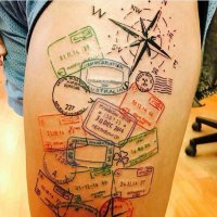 Классная идея с тату. :)