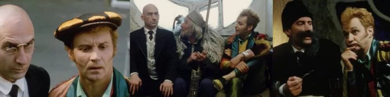 КГ/АМ.
Фильмов снято очень много. Вот например скрины из фильма 2004 года с Делиевым (Маски-Шоу). Знаете как фильм называется? ДВЕНАДЦАТЬ СТУЛЬЕВ!
Я не знаю как автор пытался проработать тему, но говорить про только Юрского, Миронова и Гомиашвили - к чему??? Все видели эти фильмы, а кто не видел, тот смотрит Трансформеров. Вероятно автор этого века выпуска, но пытается умничать, что там делали предки.
Иехиел-Лейб Арьевич Файнзильберг и Евгений Петрович Катаев. Кстати брат Валентина Катаева, который написал "Белеет парус одинокий". В общем тема не раскрыта от слова никак.