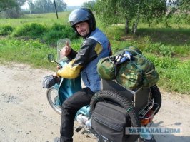 120 км в день это очень даже не плохо.
Был один товарищ Scutt... он хотел тоже прокатиться до Владика один, на скутере... убили его.