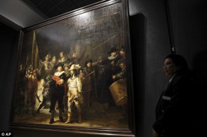 The Night Watch (Ночной дозор) Рембрандта реально здоровая.
363 cm   437 cm