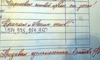Прикольные записи в дневнике