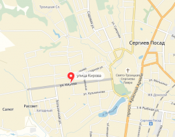 в Сергиевом Пасаде улица ведущая к роддому,ул.Кирова(Кировка среди местных жителей)