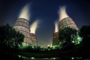 Градирни ТЭЦ Волжского Автозавода.