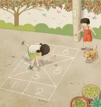 Классные иллюстрации, но за собаку немного тревожно