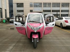 Электрический трицикл TZ-002
Стоит 200тр (3300$)
Слабые свинцовые аккумуляторы, можно поменять на более мощные и ёмкие литийионные. Пробег на зарялке-60км,скорость 50км/ч