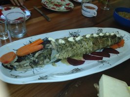 Дунайская щука под майонезом.
