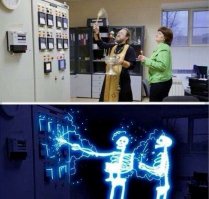 Эффектный трансформаторный фейерверк