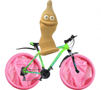 Велосипедист остановил локомотив на железнодорожном переезде