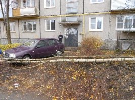 Жалко, что этому мудаку всё-таки повезло...Припарковался прям у двери, сжигать такие авто надо.