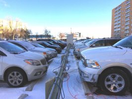 У нас в Сибири зимой одни "электромобили".....