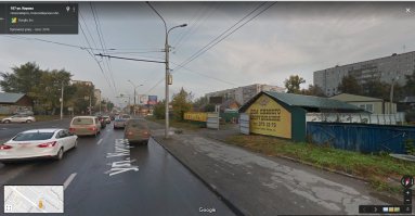 Хочу реабилитировать Новосибирск. Вот улица Кирова почти от начала и до конца (на четвертой тот самый синий заборчик):