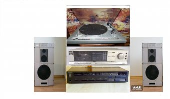 Все выше перечисленное далеко не крутая аппаратура пацанов 80-х. У меня, к сожалению, не сохранилось фоток тех лет, но мой комплект был составлен именно из таких аппаратов, как на коллаже внизу.  Вертушка Вега 110, кассетная дека Aiwa 3100, интегральный усилитель Technics su 300, акустика Radiotehnika S 90 B. И это была не самая крутая аппаратура. У некоторых меломанов были аппараты по круче.