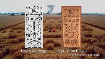 Автор похоже полный дебил или специально косит пол него... 15 лет назад гости нашей планеты уже прислали свои портреты с сообщениями на пшеничных полях в графстве Чилболтон, Англия. Эксперты определились с подлинностью, но определённая группа сукиных детей старается со временем замолчать эти факты...