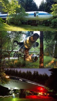 Дача из самолёта.