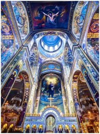 Очень большой , а наверно и великий труд Виктора Михайловича Васнецова, постящий темку, не знает, это Владимирский собор в Киеве.