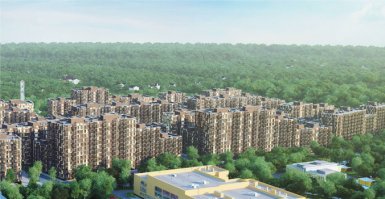 Часто проезжаем мимо ЖК "Весна" (Апрелевка - что под Москвой), издалека - жуть жуткая, боюсь представить что там внутри..(