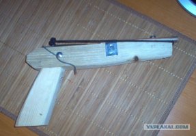 Спица, трубка, палка, резинка и пара гвоздей...