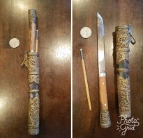 Обычный китайский нож... Хотя и в других странах тоже распространен был.