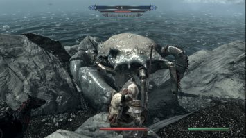 Кокосовый краб напал на спящую в гнезде птицу