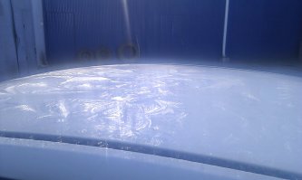 У меня как-то тоже так было. Правда на белой плохо видно