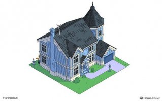 Викторианский стиль У  нас  и сейчас  моден  среди коттеджей. 
И походу в  вариациях будет моден всегда )
Стильно и практично. Не дорого.