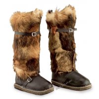 Вот обычная обувь при морозе ниже -50 С