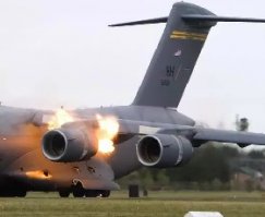 Посторонний предмет в двигателе самолета, да еще работающего это ... полная ... попа